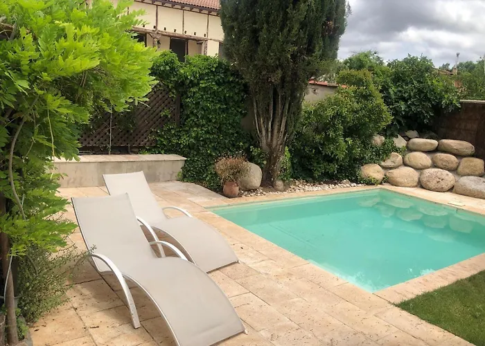 La Casita Del Cipres - Encantadora Casa 7 Con Piscina Y Jardin Privado 펜션 *