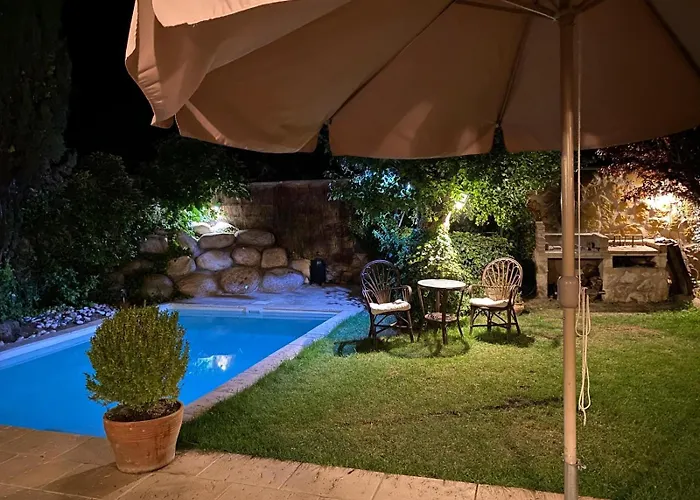 펜션 La Casita Del Cipres - Encantadora Casa 7 Con Piscina Y Jardin Privado *